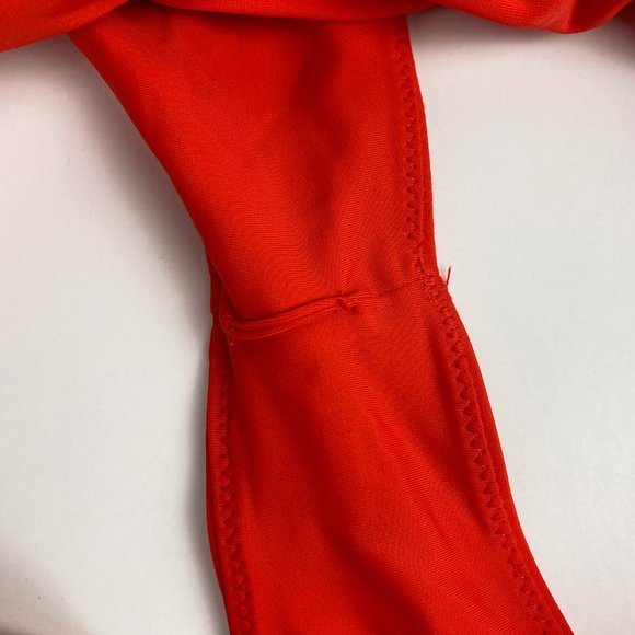 BlackBough Red Tona Top Moderate Bottoms Red Matching Bikini Set S - Picture 7 of 10